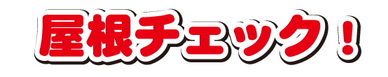 屋根チェック！